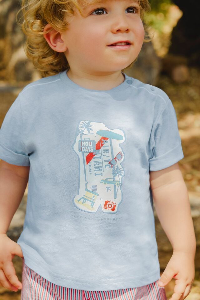T-Shirt Mavi - 4Y