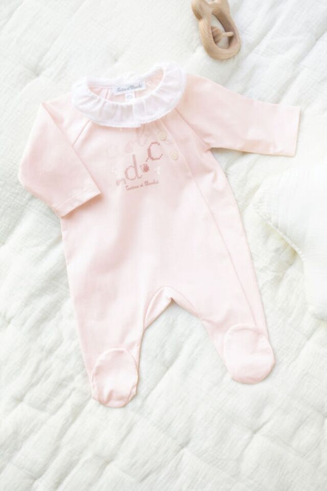 İnce koton Tulum Rose pâle - 6M