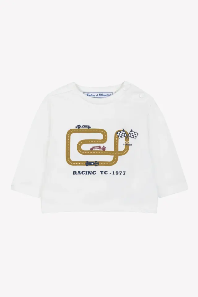 Uzun Kollu Coton T-Shirt Sarı - 3Y