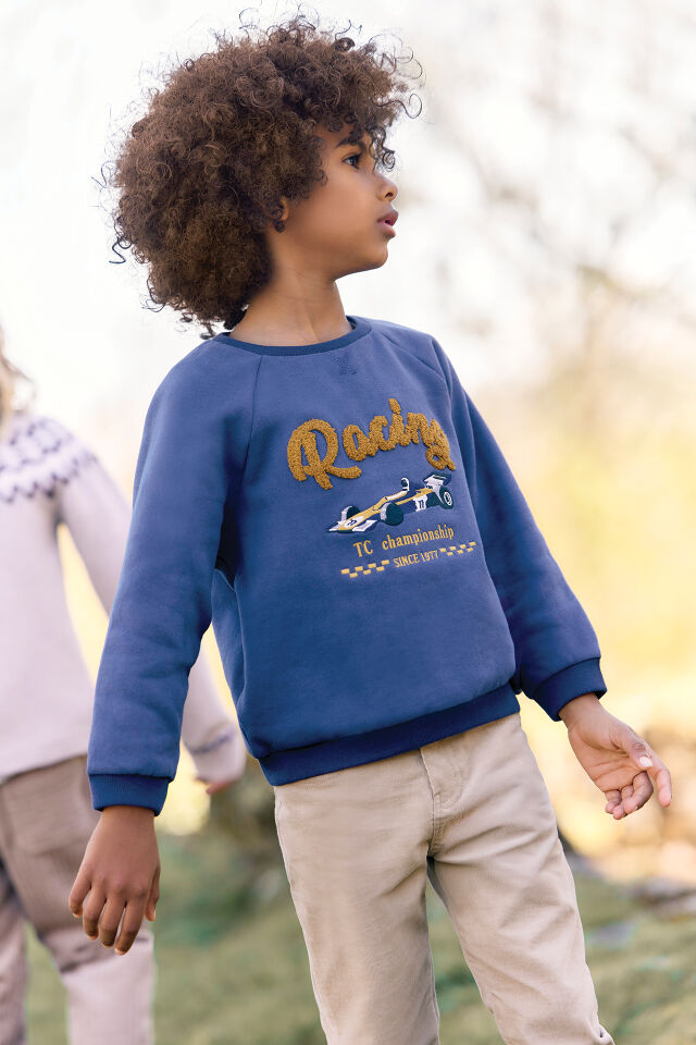 SWEATSHIRT Çivit mavi - 8Y