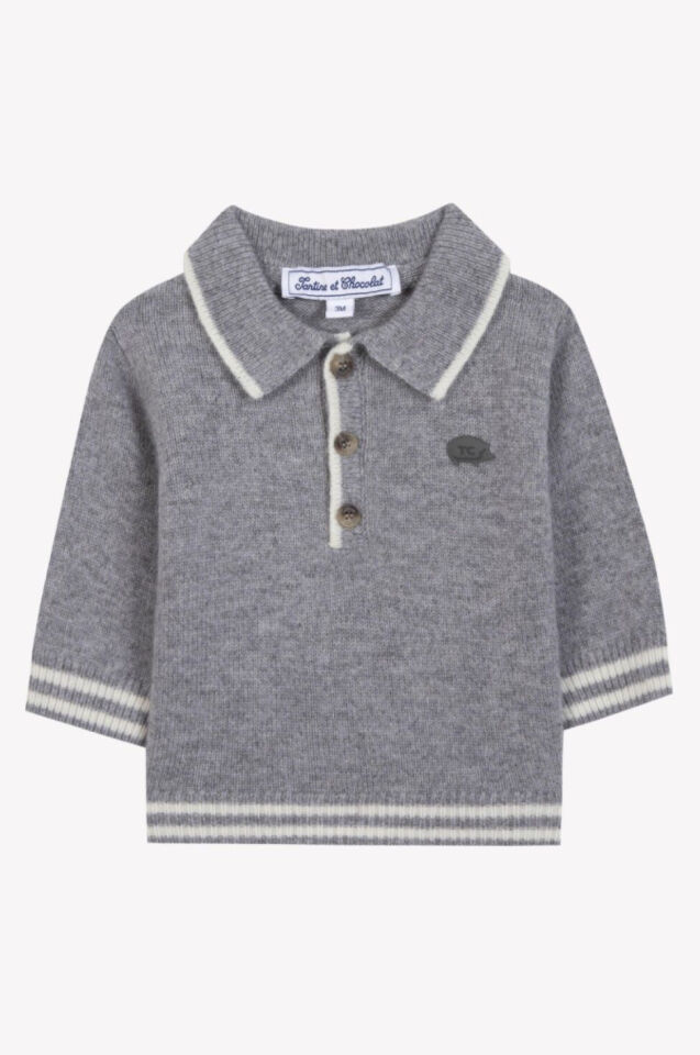 Polo Yaka Yün Kazak 4y