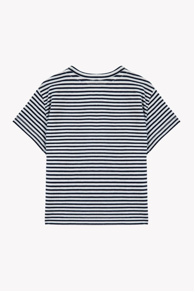 Kısa Kollu Çizgili T.Shirt Marine - Lacivert - 2Y