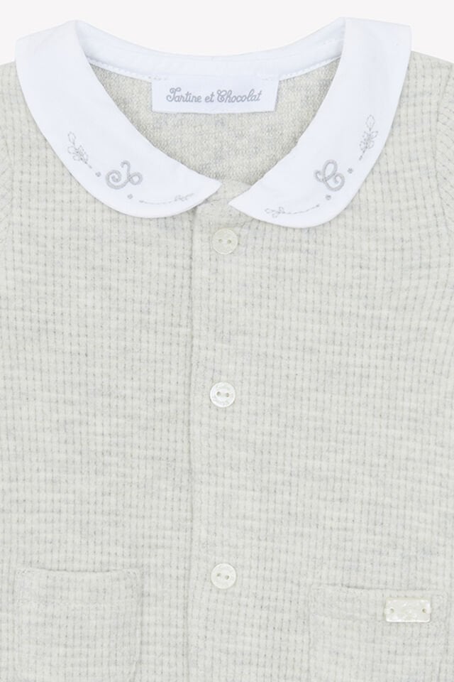 Uzun Kollu Combilongue Gris chiné clair - 3M