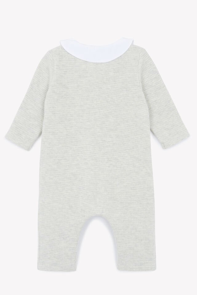Uzun Kollu Combilongue Gris chiné clair - 6M