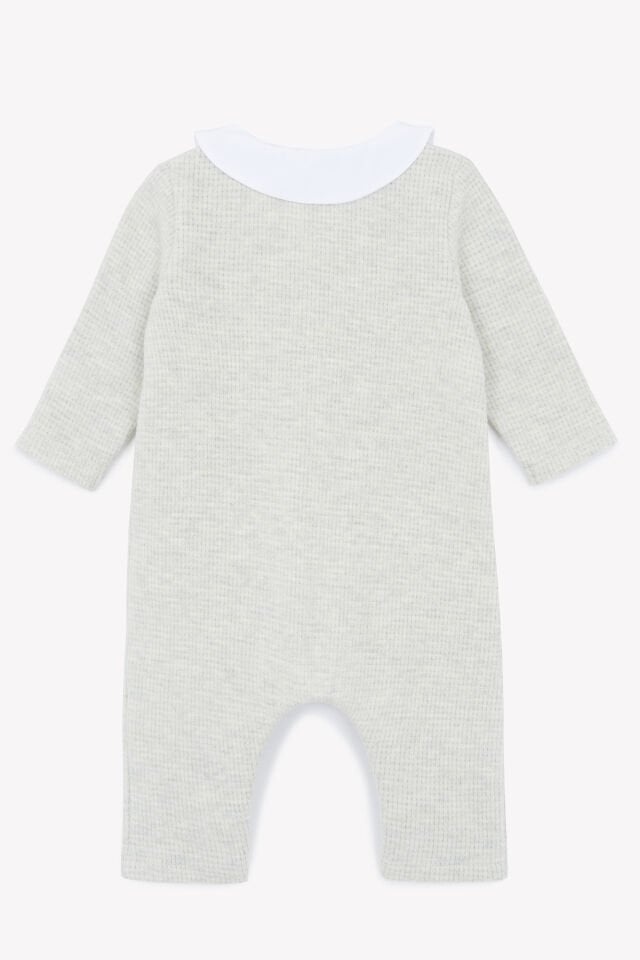 Uzun Kollu Combilongue Gris chiné clair - 6M