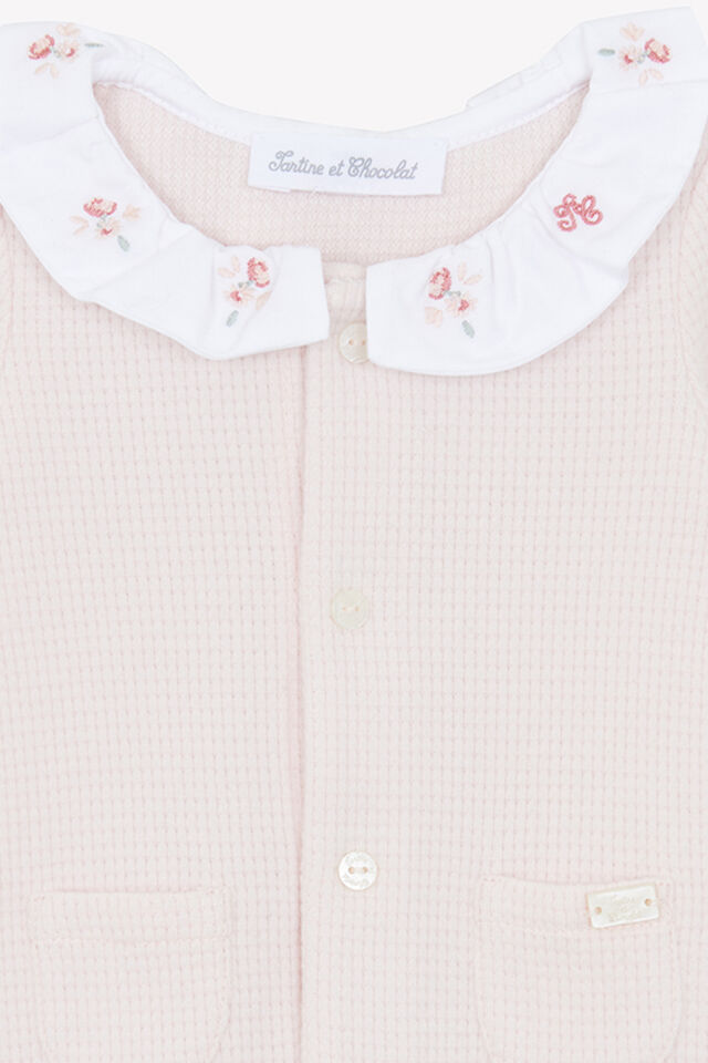 uzun kollu COMBILONGUE Rose pâle - 3M