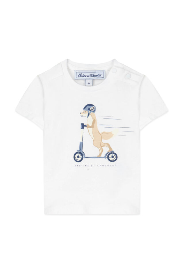 Kısa Kollu T-Shirt Beyaz - 3Y