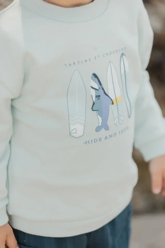 Sweatshirt Aqua - 3Y