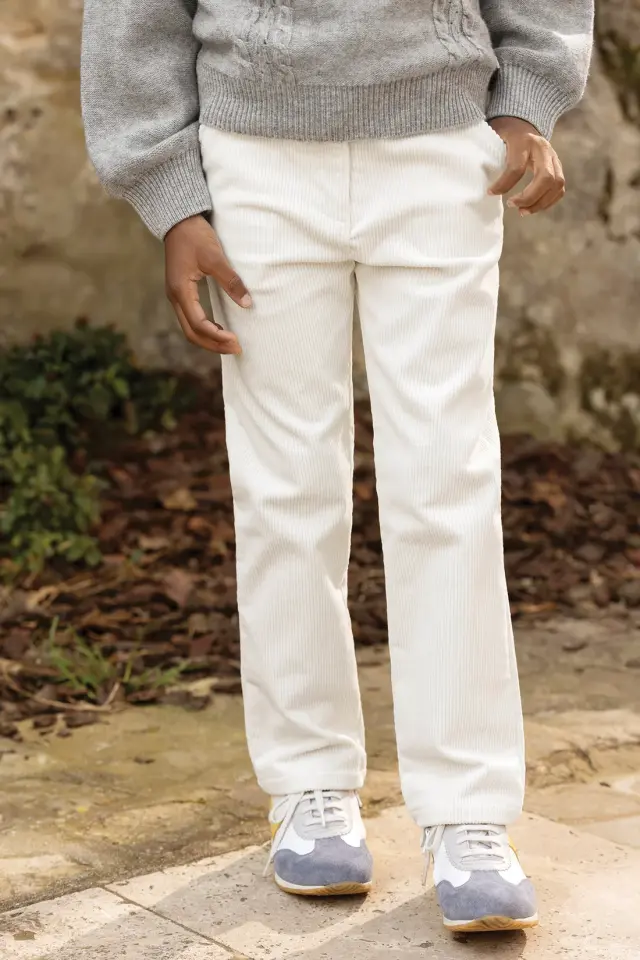 PANTALON Ekru - 4Y
