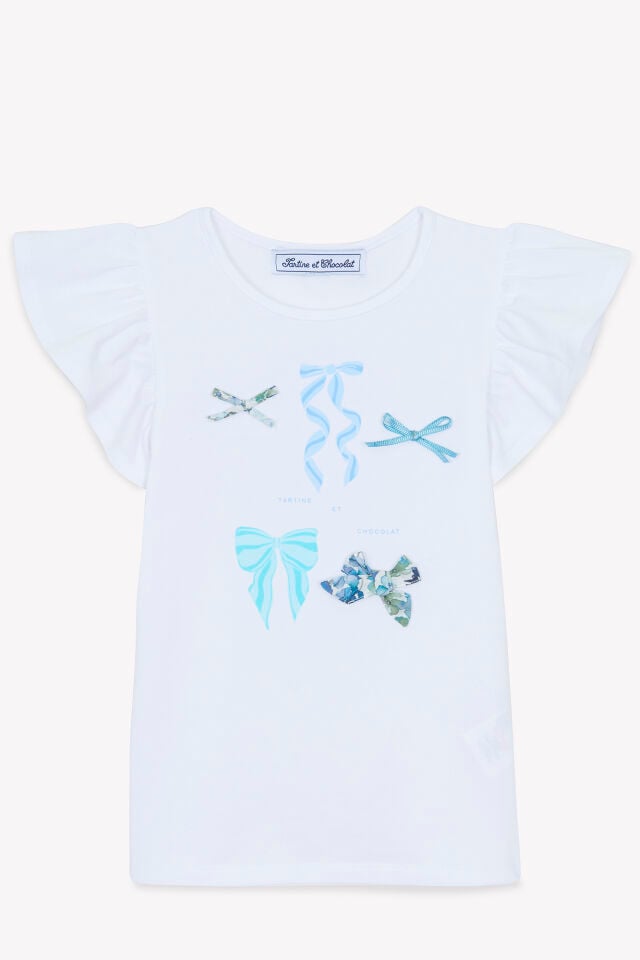 fiyonk baskılı T-SHIRT Blanc - 5Y