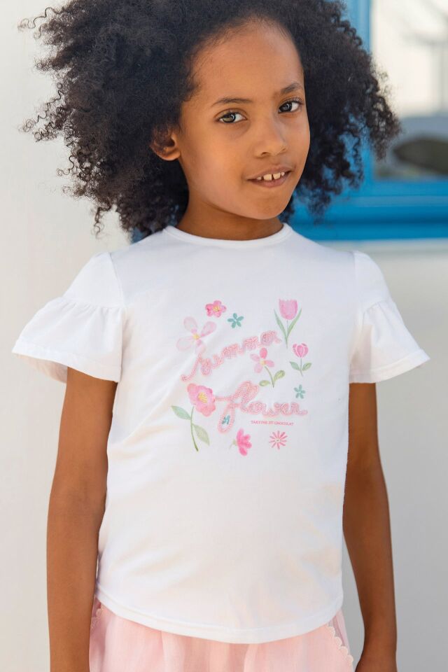T-Shirt Blanc - 4Y