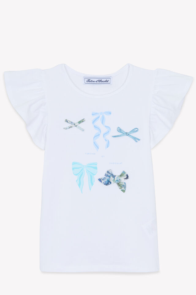Fiyonk Baskılı T-Shirt Blanc - 6Y
