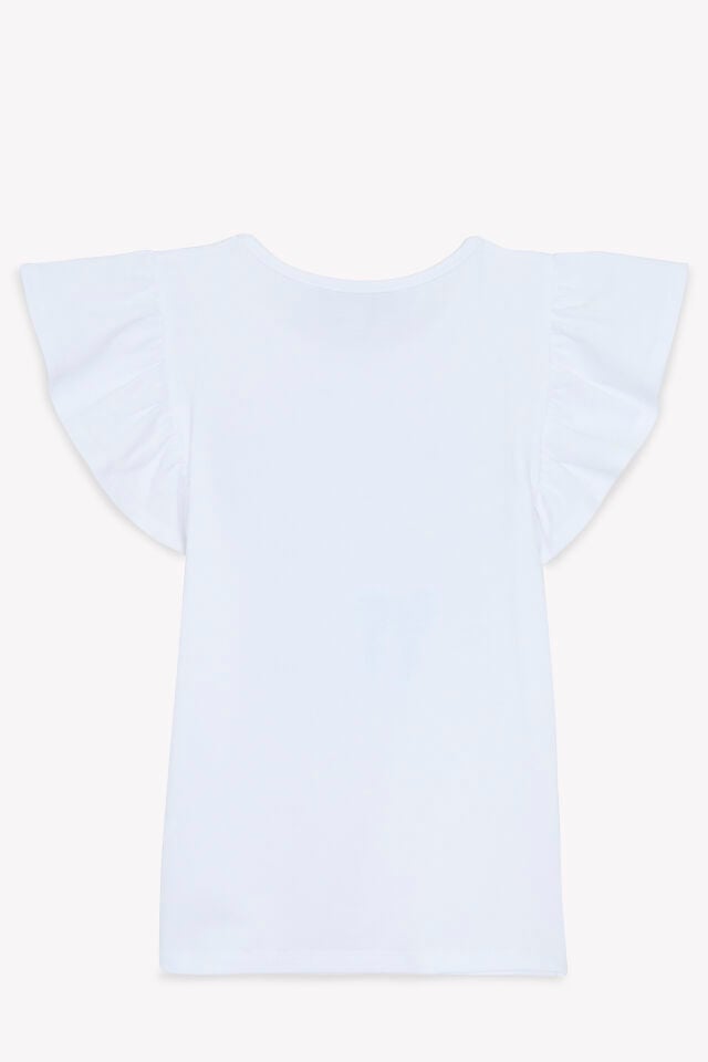 fiyonk baskılı T-SHIRT Blanc - 6Y