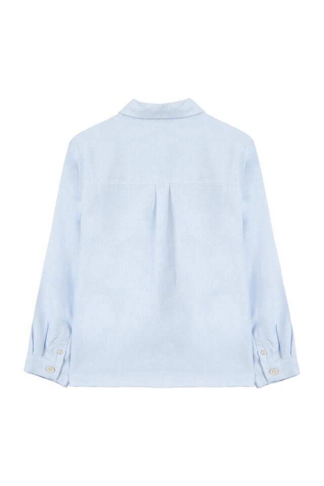 POPLIN GÖMLEK Soft mavi - 10Y