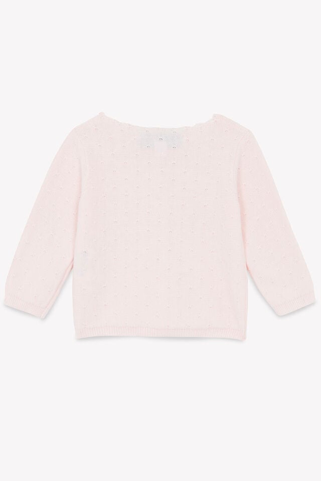 Triko Hırka Rose pâle - Soft pembe - 1Y