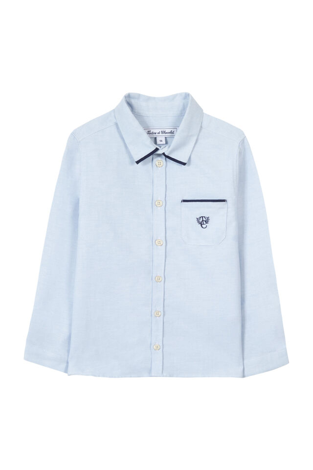 POPLIN GÖMLEK Soft mavi - 12Y