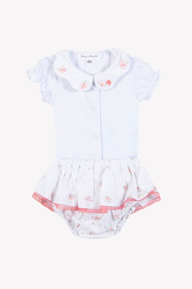 Body + Bloomer Set Blanc - 9M