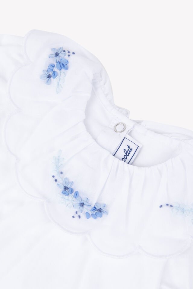 Nakış Detaylı T-Shirt Blanc - Beyaz - 2Y