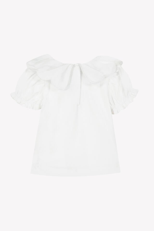 Nakış Detaylı T-Shirt Blanc - Beyaz - 2Y