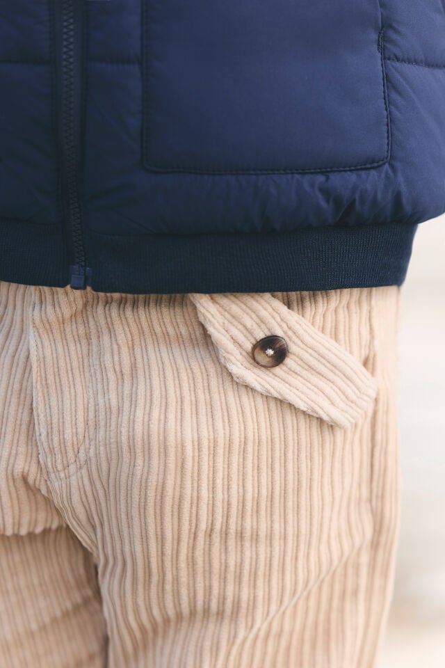 kalın fitilli kadife Pantalon Bej - 8Y