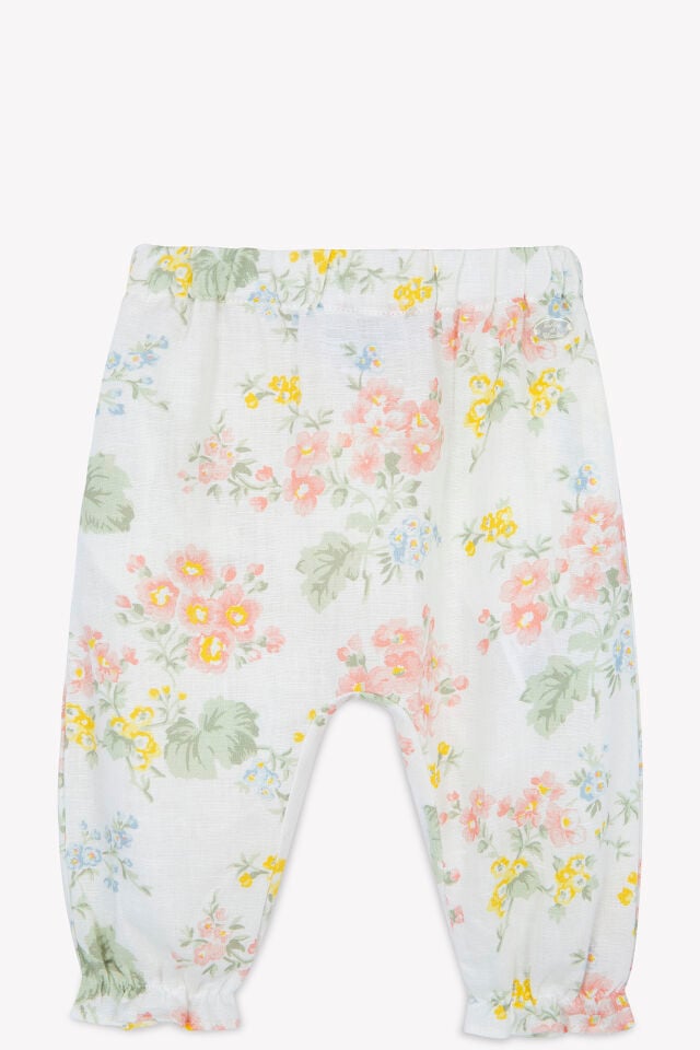 çiçek desenli Pantalon Nacre - 2Y