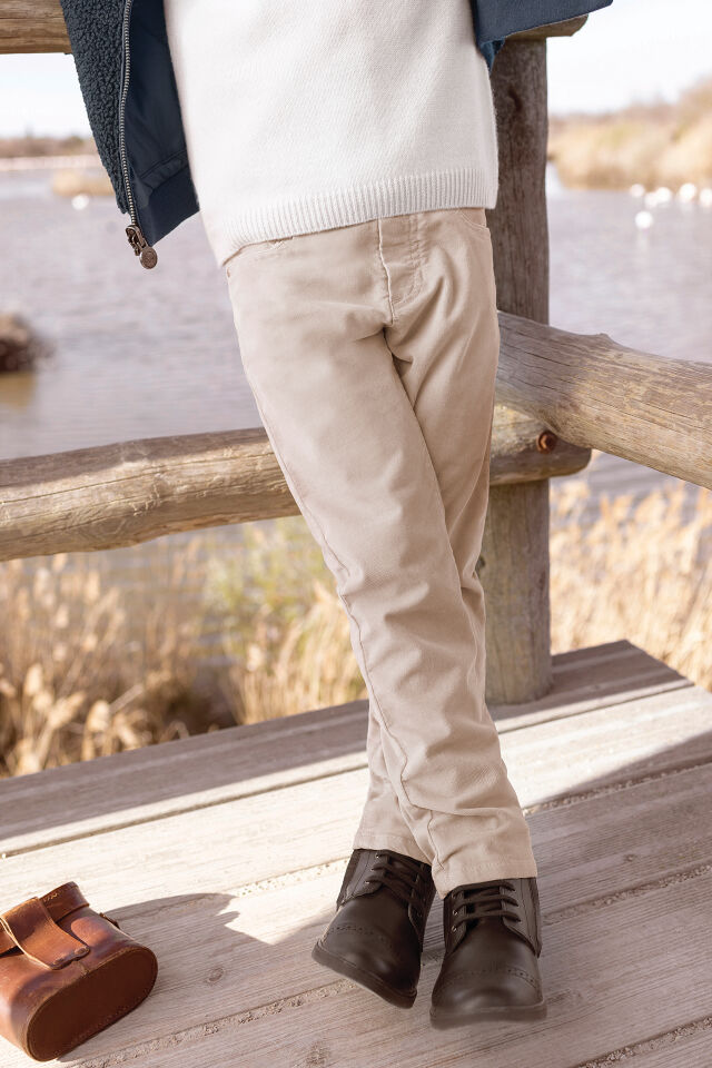 ince kadife PANTALON Kum - 6Y