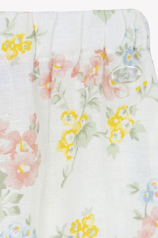 çiçek desenli Pantalon Nacre - 3Y
