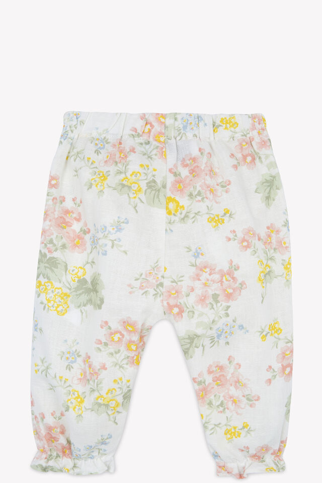 çiçek desenli Pantalon Nacre - 4Y