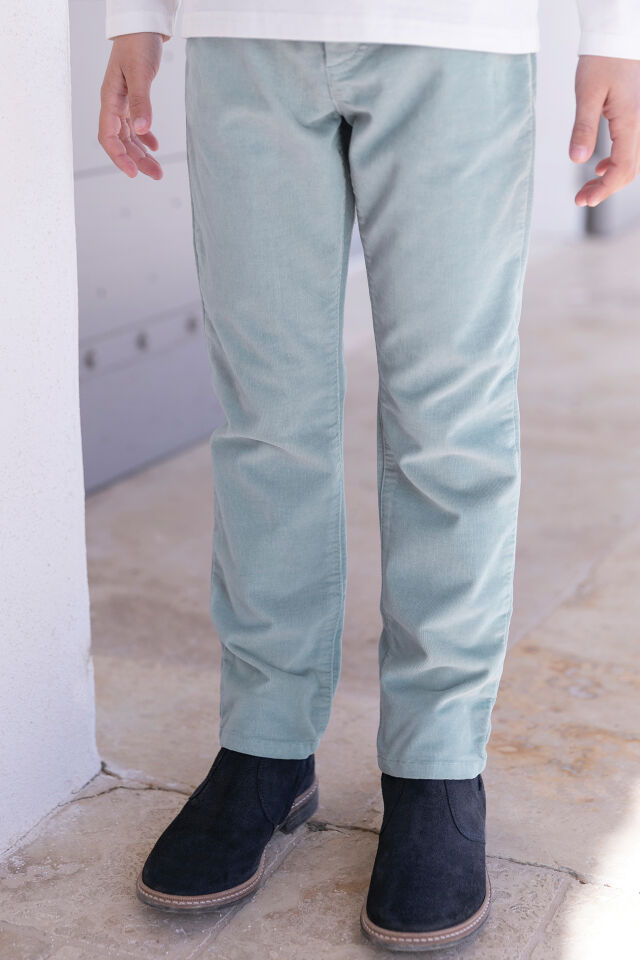 ince kadife PANTALON Mavi - 12Y