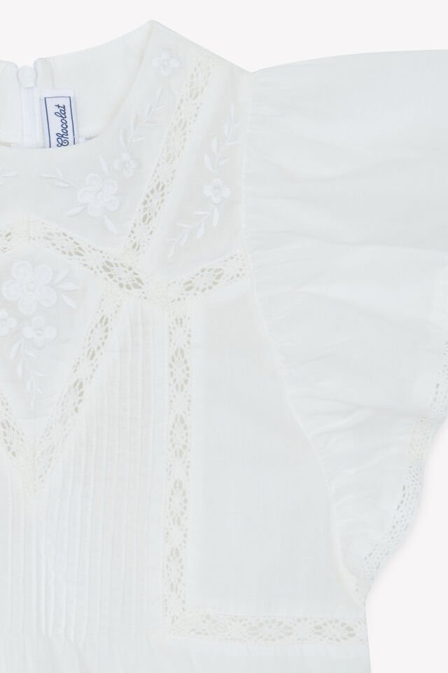Nakışlı Coton Bluz