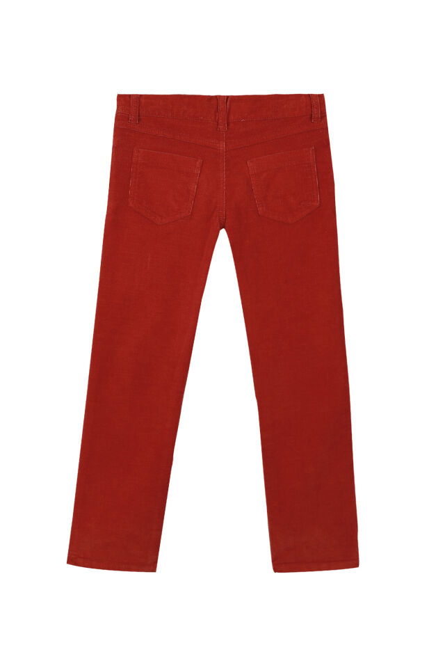 ince kadife PANTALON Portakal - 6Y