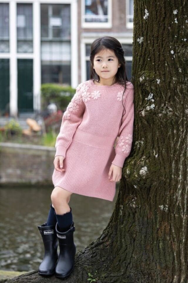 Triko Elbise Pembe - 4Y