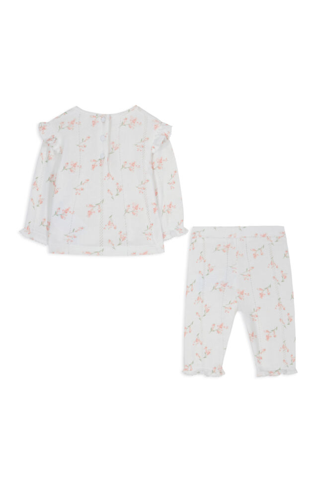 Uzun Kollu Pijama Takım Blanc - 2Y