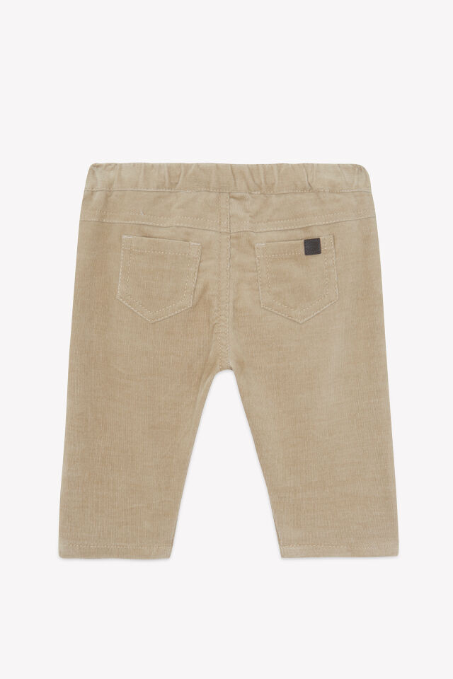 İnce Kadife Pantalon Kum - 4Y