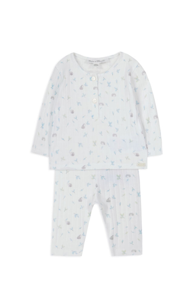 uzun kollu Pijama takım Blanc - 3M