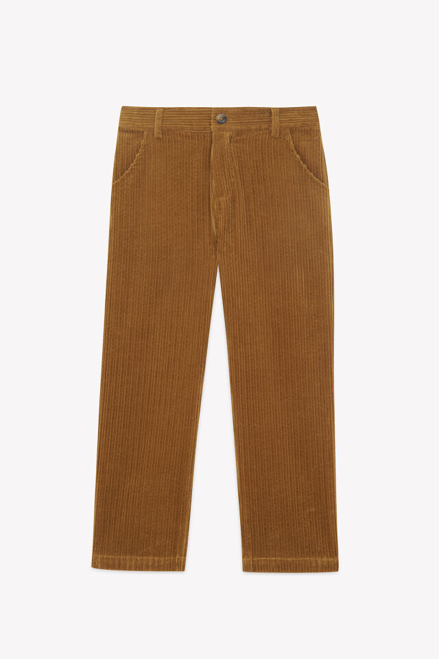 Fitilli Kadife Pantalon Sarı - 10Y