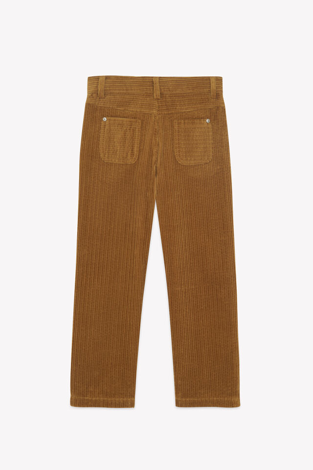 Fitilli Kadife Pantalon Sarı - 5Y