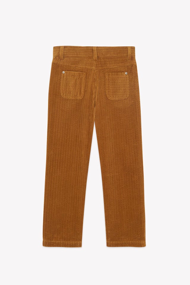 Fitilli Kadife Pantalon Sarı - 8Y