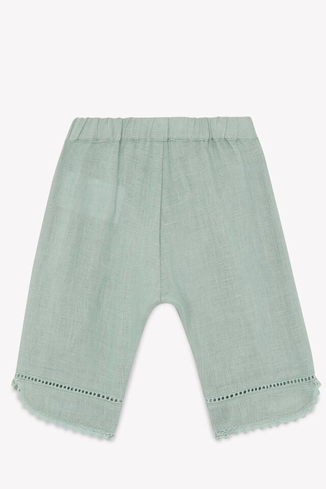 Keten Pantalon Sauge - Soft yeşil - 4Y