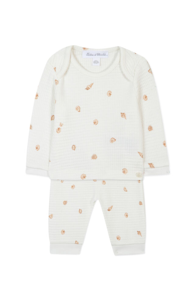 uzun kollu Pijama takım Nacre - Ekru - 6M