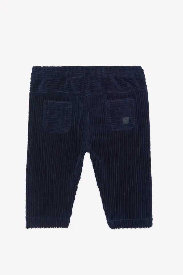 Fitilli Kadife Pantalon Lacivert - 4Y