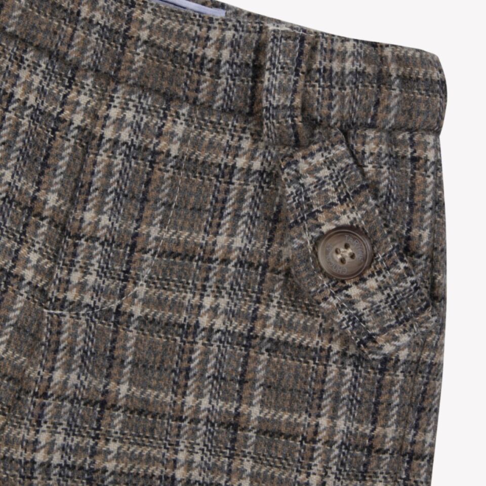 kareli Pantalon Kahverengi - 3Y
