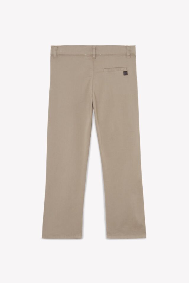 Düz Renk Pantolon Kum - 10Y