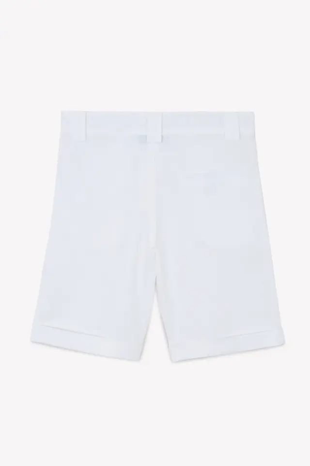 Ceremonie Keten Şort Blanc - 10Y