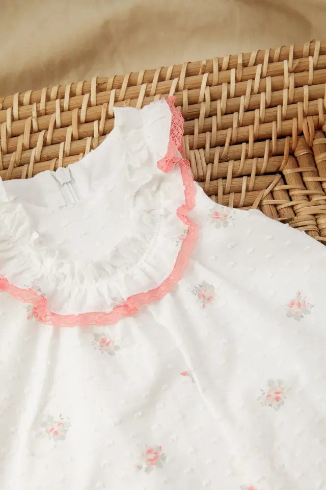Tunik + Bloomer Set Blanc - 6M