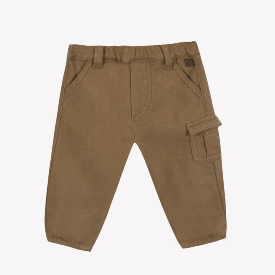 Yandan Cepli Pantolon Kahverengi - 3Y
