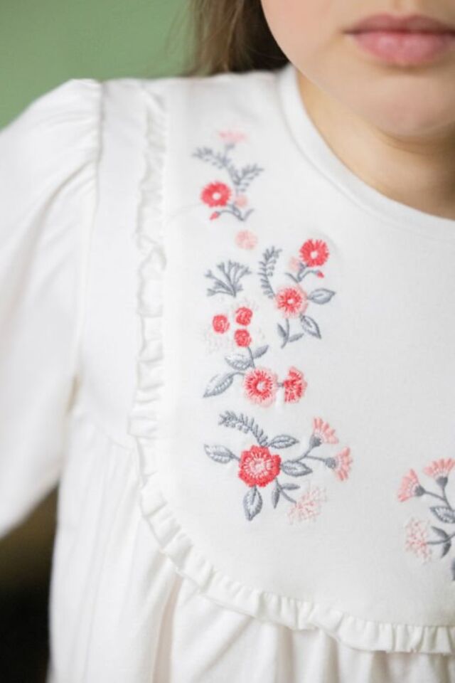 nakışlı T-Shirt Begonvil - 4Y