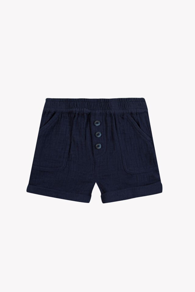 Coton Şort Marine - 4Y