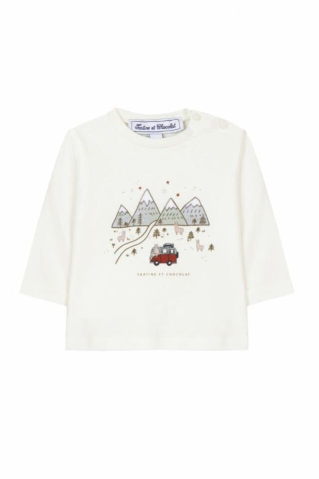 dağ temalı T-Shirt Haki yeşil - 1Y