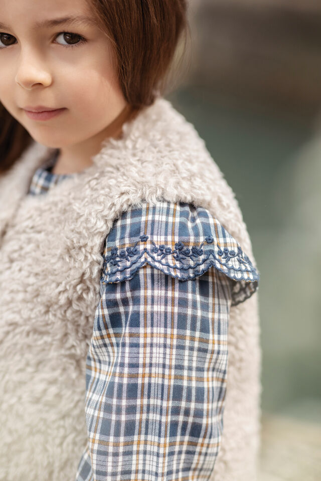 PELUŞ YELEK Toprak kahve - 4Y